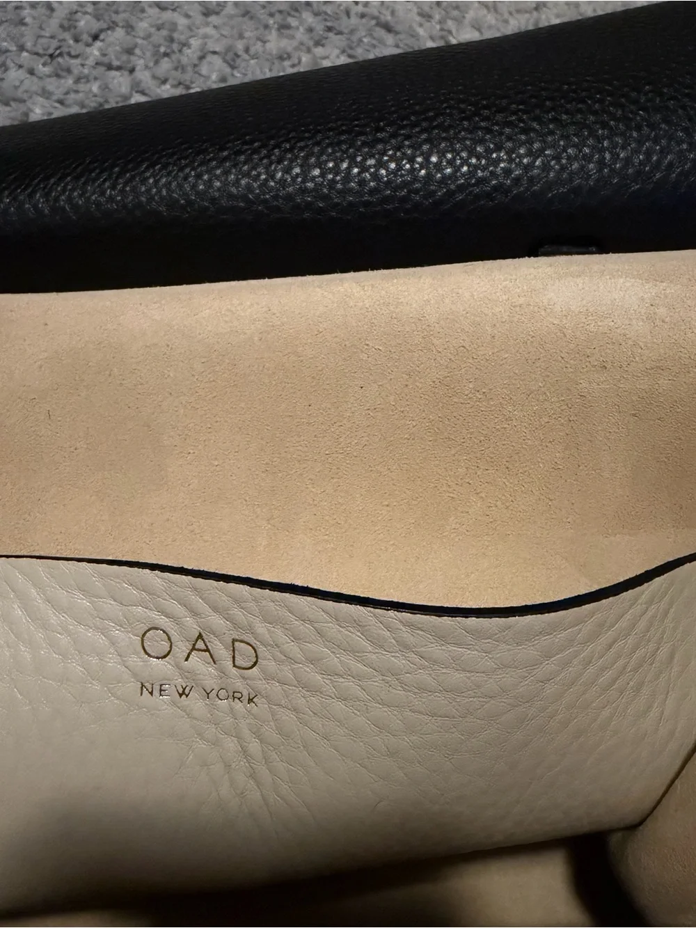 OAD New York Leather Prism Satchel Convertible Crossbody Shoulder Bag Tricolor